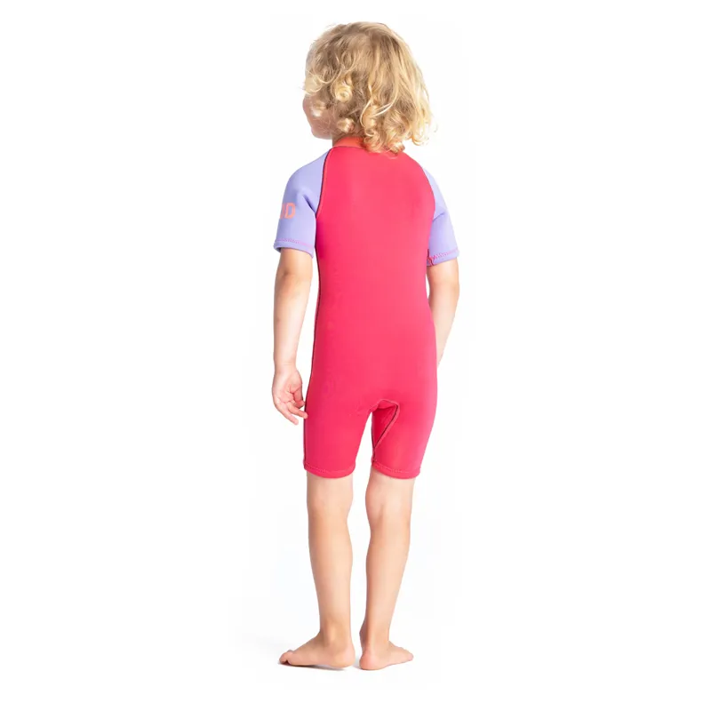 C-Skins C-Kid Baby Shorti Wetsuit CORAL/LILAC-2
